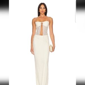 Revolve More To Come Ivory Lace Two Piece Set